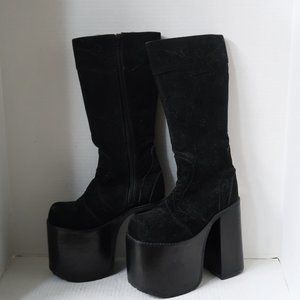 Vintage Demonia Mega Platform Boots Gothic Kiss Style Boots